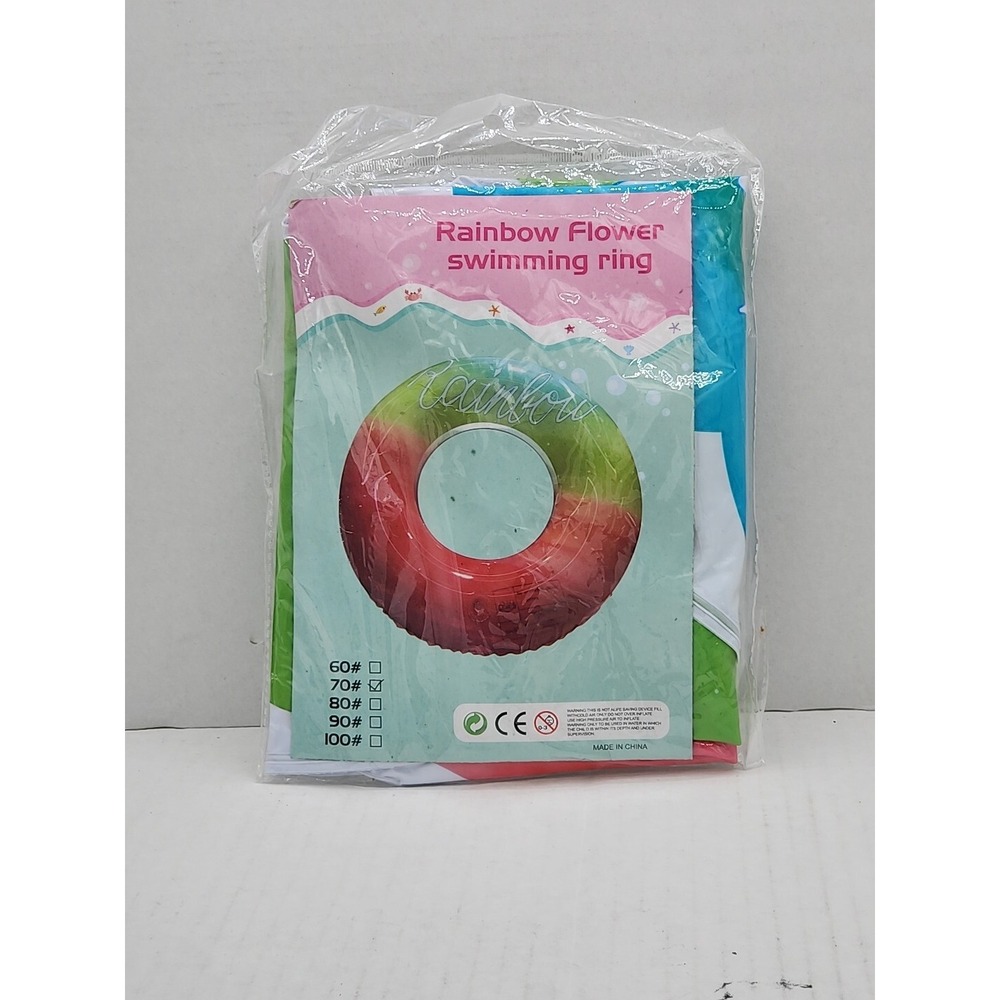 Alasum Rainbow Swimming Ring aid Float Rings Adults Swimming Ring aldult...